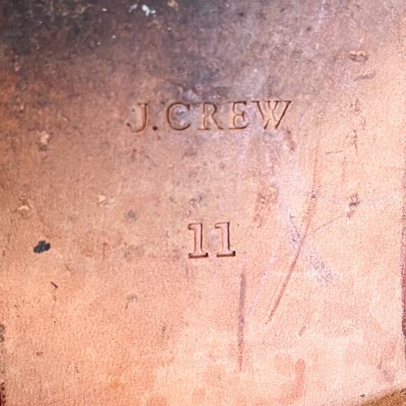 J Crew Ryan Womens Penny Loafers Size 11 Red Leather Preppy Academia School Girl - Picture 8 of 9